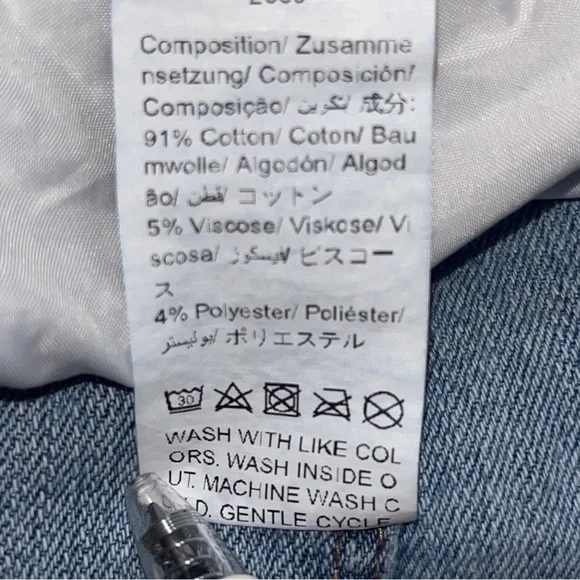 SHEIN High Waisted Distressed Denim Shorts - Size 28 - Picture 4 of 5